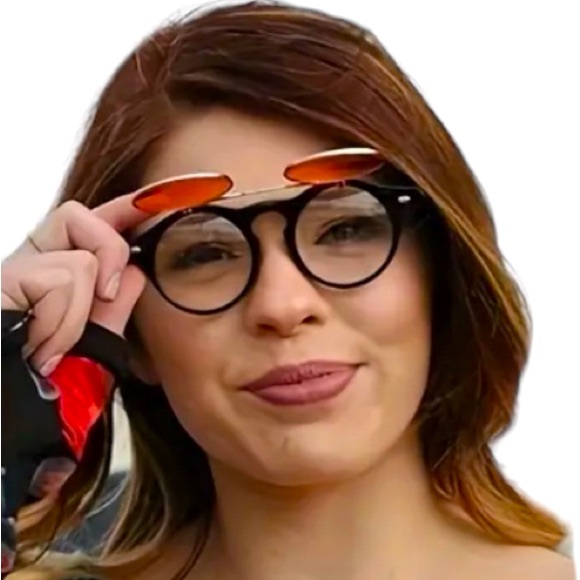 ‼️$7‼️ Round Flip Up Steampunk Gothic Double Layer Glasses, 3 Colors - Picture 1 of 10